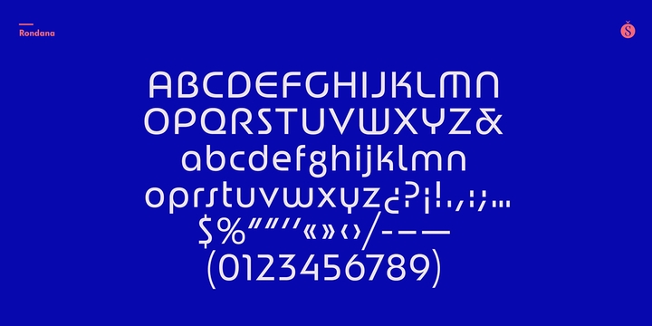 Rondana Italic Font preview
